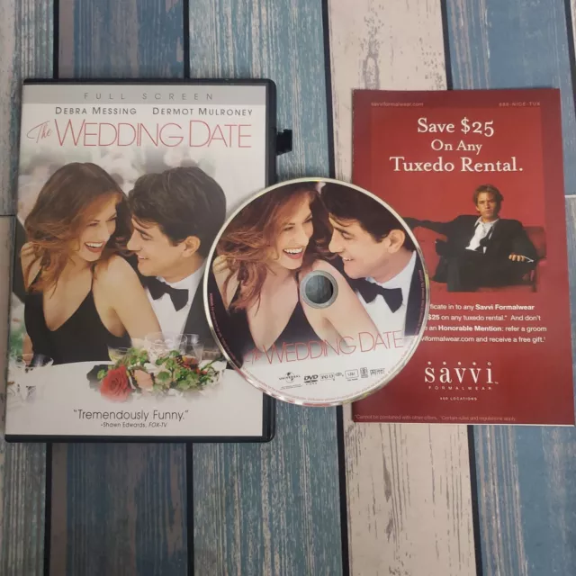The Wedding Date (DVD, 2005, Full Frame) COMPLETE! Very Nice Disc!