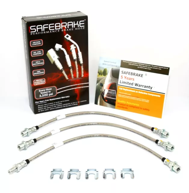 fits Hilux KZN165R (2 Inch Lift) 1997-2005 - SAFEBRAKE Performance Hoses