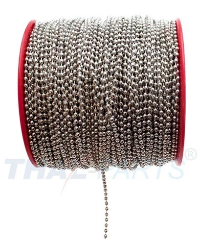 100 m cadena esférica 2,4 mm plata sobre rollo cadenas esféricas 100 metros cadena esférica