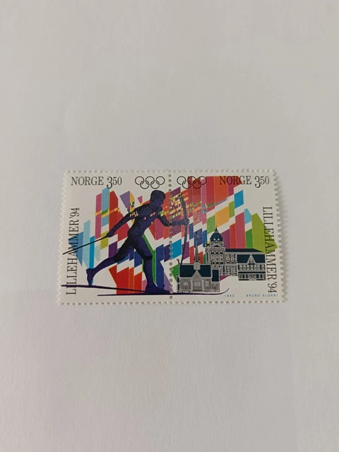 Pin's Lillehammer 94 - Jeux Olympiques D'hiver Norvège - Émail Grand Feu - Rare
