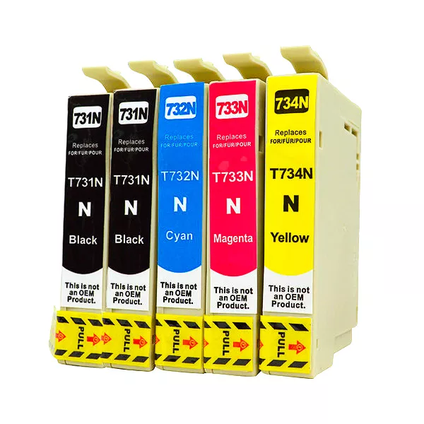 Ausjet 73N,T073 non-OEM Ink cartridge Value Pack for Epson Stylus C,CX,T,TX 2