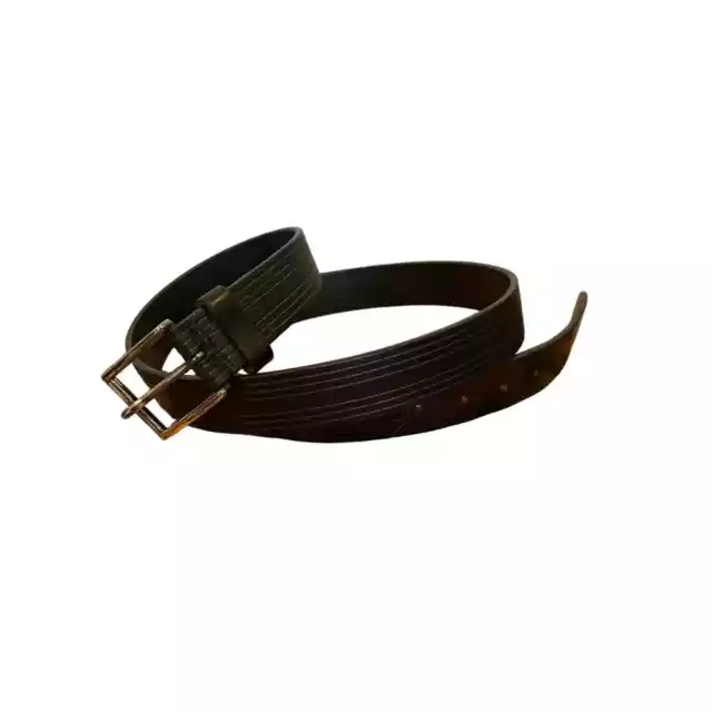 Cole Haan 100% Leather Black Distressed Belt