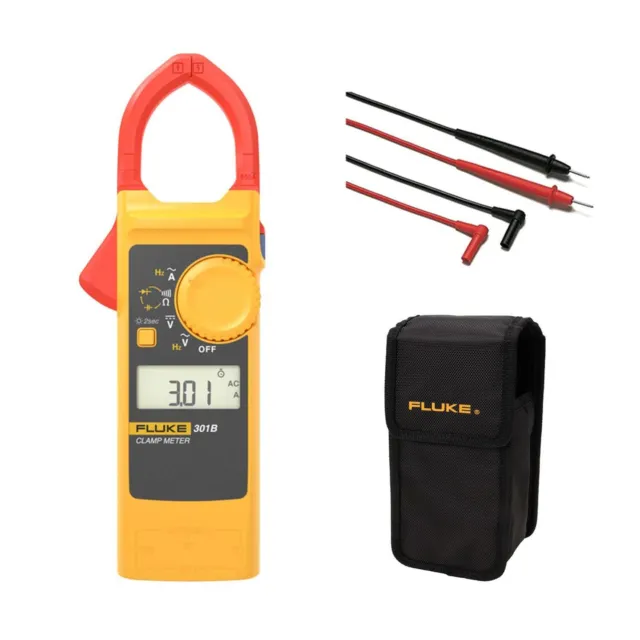 FLUKE (Flook) Clamp Meter AC current (with TL75 test lead) 301B + portable soft