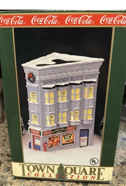 Vintage Coca Cola Town Square Collection, Candler's Drugs Christmas 1909 Pender