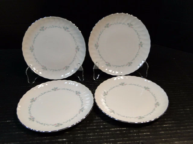 Syracuse China Sweetheart Bread Plates 6 1/2" Set of 4 Excellent