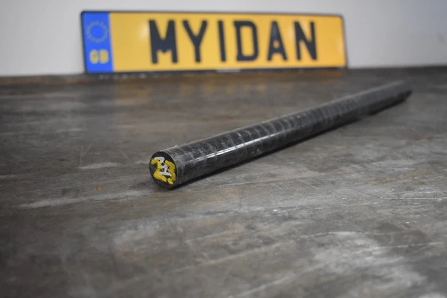25mm x 490mm Black Nylon 6 Engineering Plastic Billet Round Bar (23)