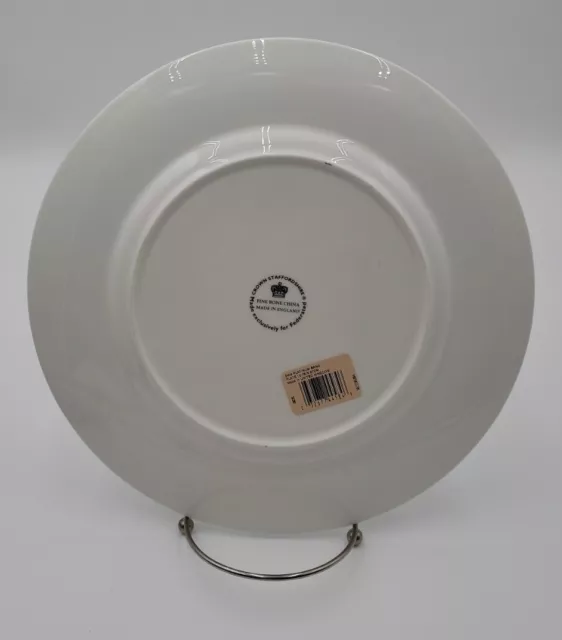 Crown Staffordshire Bone China Platinum Band 10.75" Dinner Plate Federated Store 2
