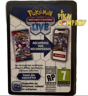 Lot de 10 Cartes codes online pour jouer à Pokemon en ligne TCG neuf