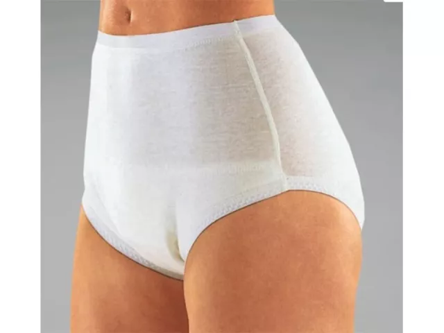 Inkontinenz-Slip Suprima Baumwolle Schlupfform Unisex Weiß (Größe 36)(NAN-02379)