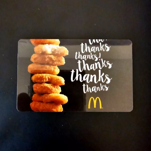 McDonalds Thanks Chicken Nuggets #6145 2017 NEW COLLECTIBLE GIFT CARD $0