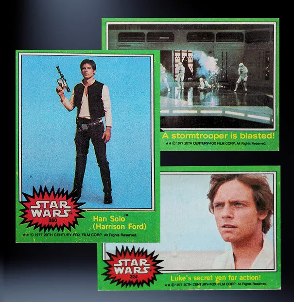 1977 TOPPS STAR WARS Trading Cards - Green Series 4 - U Pick