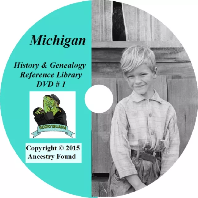 244 old books - MICHIGAN History & Genealogy on DVD