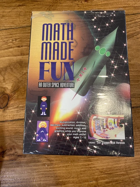 RARE VTG MATH Made Fun An Outer Space Adventure Computer Game 3.5 ...