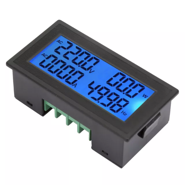 Digital Panel Meter AC Voltmeter Frequency Volt Amp Power Energy Meter 60~500V a