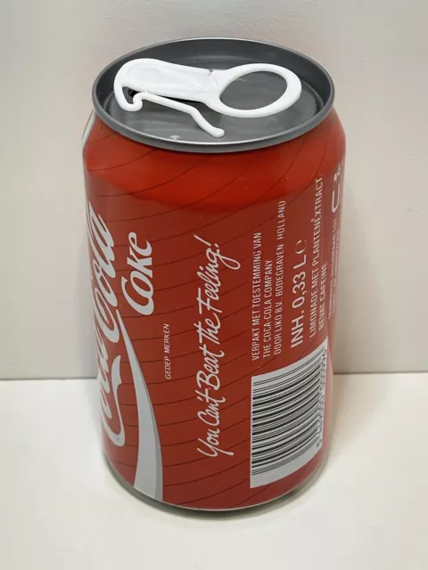 COCA COLA COKE CAN; EXPERIMENTAL PLASTIC STAY-ON TAB TEST CAN HOLLAND EARLY 90's