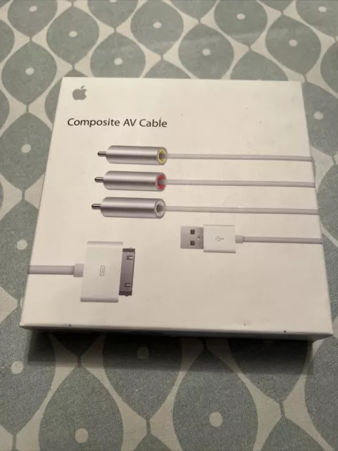 Apple Genuine Official Composite AV Cable (MC748ZM) Boxed New Sealed