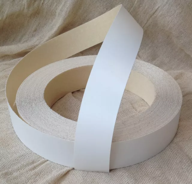 Smooth White Pre Glued Melamine Iron on Edging/Tape 19mm22mm,30mm,40mm,48mm,50mm