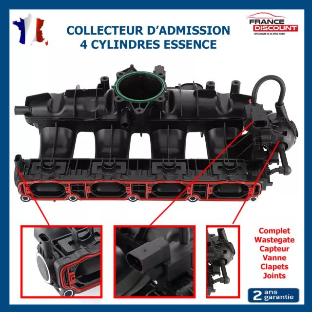 Collecteur d'Admission prévu pour Audi A3 8P1 8P7 TFSI - 06J133201BD 06J133201AS