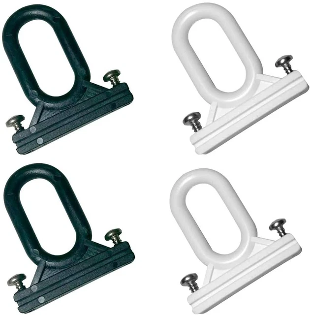 GANCI PER TENDE Da Sole A Caduta Montaggio A Pavimento Ringhiera 2 Pz. Bianco EUR 9,90 - IT - Foto 7