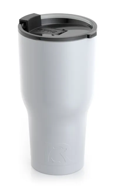 NEW RTIC 30 oz Tumbler Hot Cold Double Wall Vacuum Insulated 30oz WHITE 2