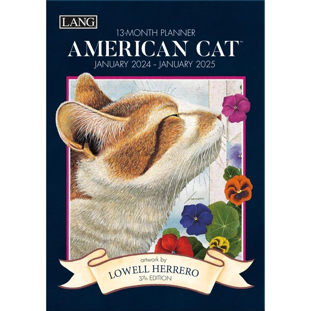 LANG COMPANIES, American Cat 2024 Planner 17.99 PicClick