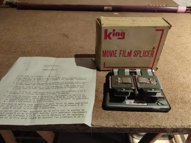 Colleuse Minette DF Splicer Pour Film Super 8 Et Double 8 – Boîte Abîmée, Jamais Utilisée
