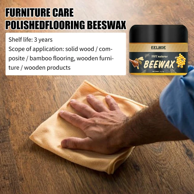 Esmalte de muebles de cera de abejas, condimento de madera cera de abejas - cera natural del Reino Unido cuidado rápido - S9Q0