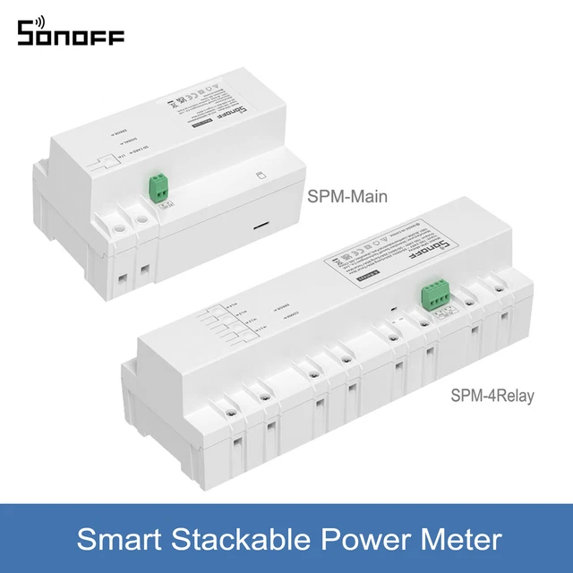 Stackable Power Switcher SONOFF SPM SMART Stackable Switch Power Metering Overload Protection ...