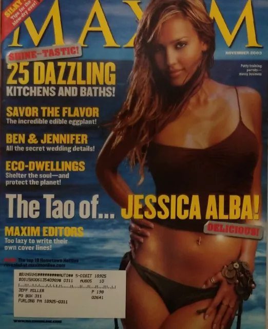 Maxim Magazine - Jessica Alba - Issue 71 - November 2003