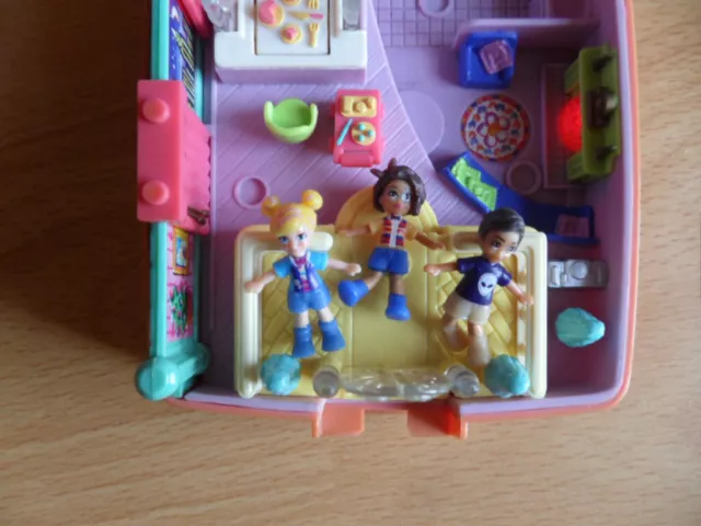 Polly Pocket Bluebird 1994 Starbright Dinner Party mit 3  Figuren