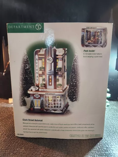 Dept 56  Christmas in the City - Clark Street Automat