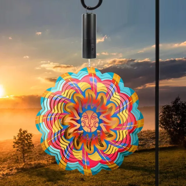 1pc Rainbow Hot Air Balloon Charm Rotating Windmill Holiday Party  Decoration Hanging Decoration Suitable For Yard Garden Decoration Wedding  Decor