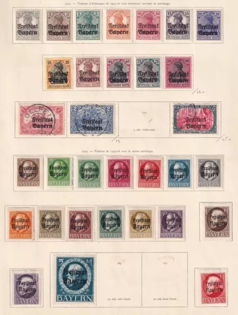 Bayern 1919 collection of 32  stamps / HIGH VALUE!