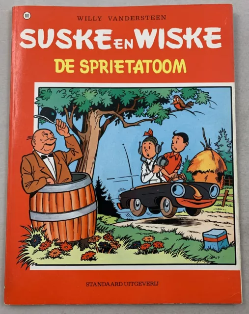 Suske en Wiske 107 De Sprietatoom Willy Vandersteen Nederlands Stripboek 10/1986