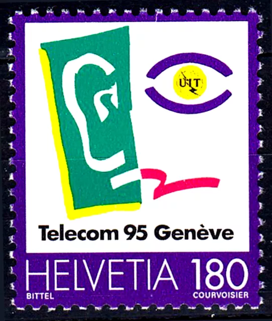 1559 postfrisch MNH Schweiz Jahrgang 1995 Uit Telecom 95 Messe Telekommunikation