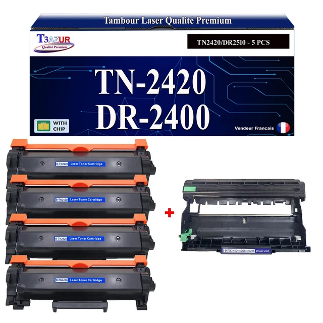Tambour DR2400 DR-2400 compatible avec Brother TN-2420 TN-2410 compatible avec Brother HL-L2310D HL-L2370DN HL-L2375DW DCP-L2510D DCP-L2530DW MFC-L2710DN MFC-L2710DN MFC-L2 750DW