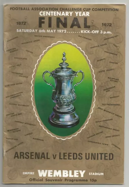 1971/72 Leeds United v Arsenal FA Cup Final