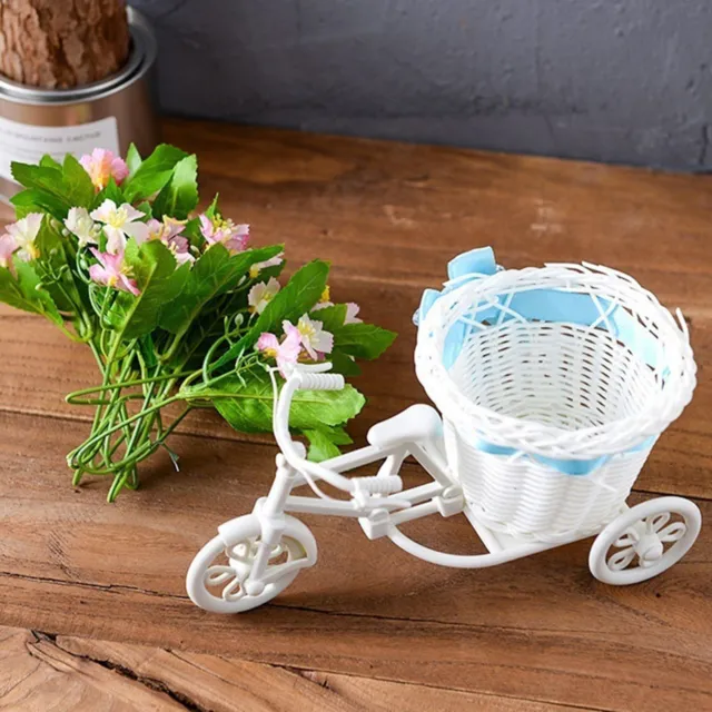 Soporte para jarrones de flores con lazo, decoración, triciclo, lazo,
