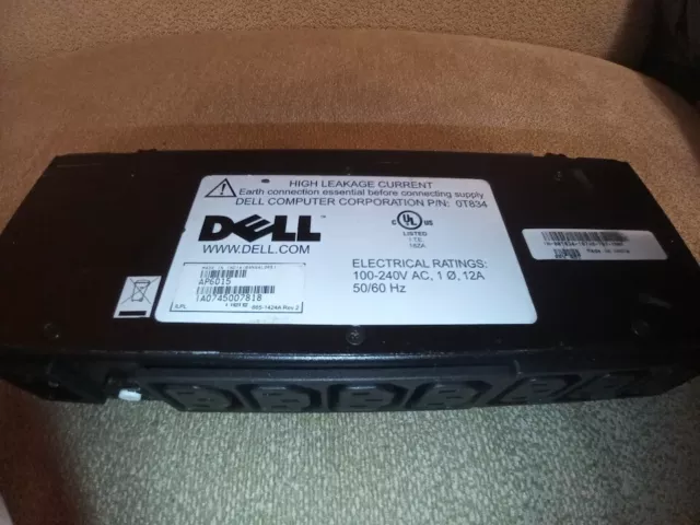 APC Dell PDU AP6015 0T834 7-Outlet 120-240V 12A
