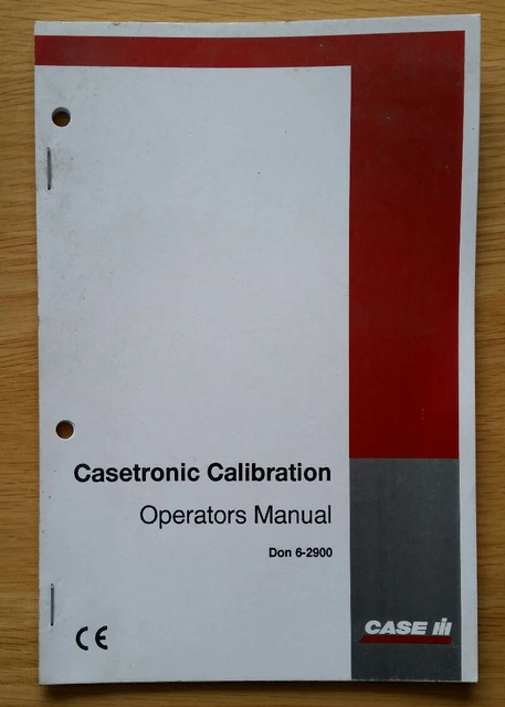 CASE/IH CASETRONIC CALIBRATION Operators Manual £4.99 - PicClick UK