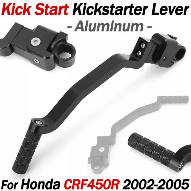 For Honda CRF450R Kick Start Kick Starter Lever Pedal CRF 450 R 2002-2005 Black