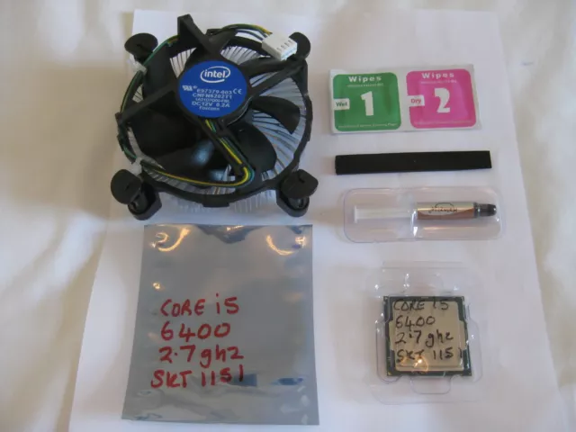 INTEL CORE i5 6400 2.7GHz SKT 1151 CPU SR2L7 + NEW INTEL HEATSINK & FAN