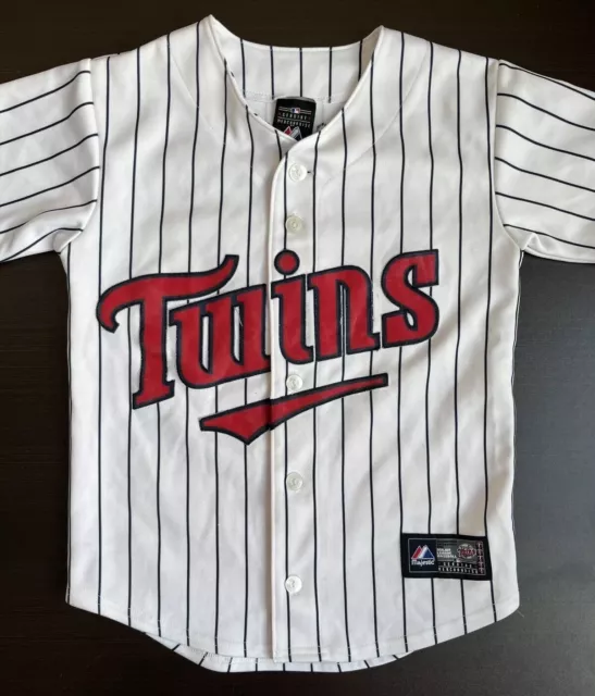 Majestic Minnesota Twins MLB  Kids Baseball Jersey Sew In No Size Tag (16x22)