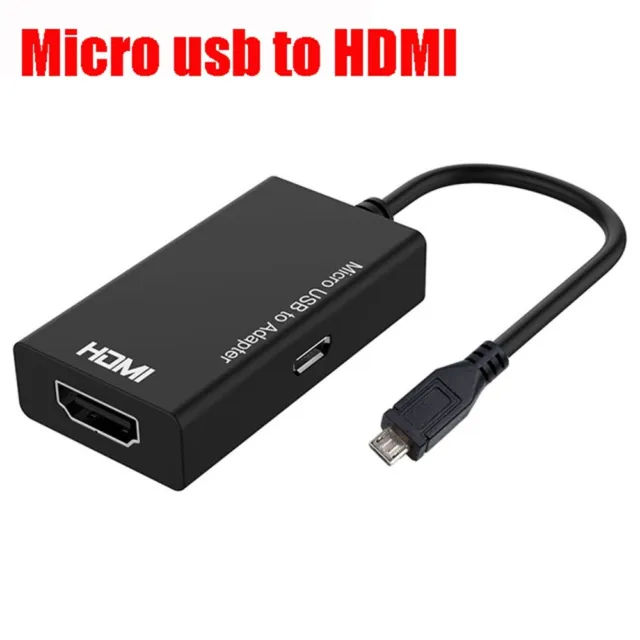 Adapter 1080P HDTV Micro USB To HDMI Cable Converter For Android Huawei Samsung