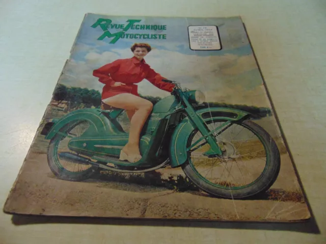 REVUE TECHNIQUE TOURISTIQUE MOTOCYCLISTE n° 78 AVRIL 1954 ETUDE DE LA STARLETT