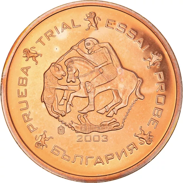 [#385663] Bulgarien, Fantasy euro patterns, 5 Euro Cent, 2003, UNZ+, Kupfer
