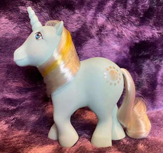 G1 Hasbro My Little Pony - Unicorn - Sunbeam - Vintage 1980s