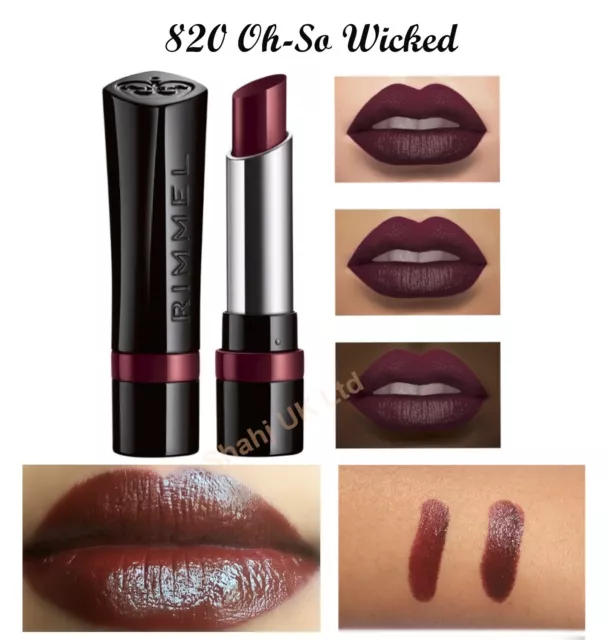 Rimmel London The Only 1 Lippenstift 820 Oh-So Wicked Satin Oberfläche glatt & cremig