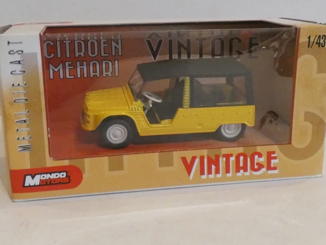 Maqueta De Coche Citroën Méhari Escala 1/43 – Coleccionable Vintage De Metal, Modelo Mondo Motors MON14
