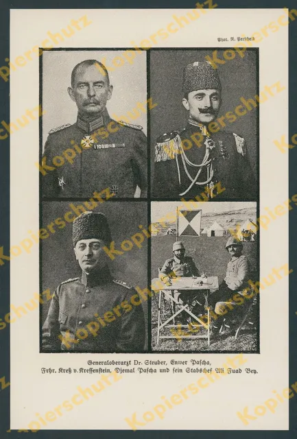 Asian Corps Palestine Dr. Steuber Kressenstein Ottomans Enver Pasha Jildirim 1918